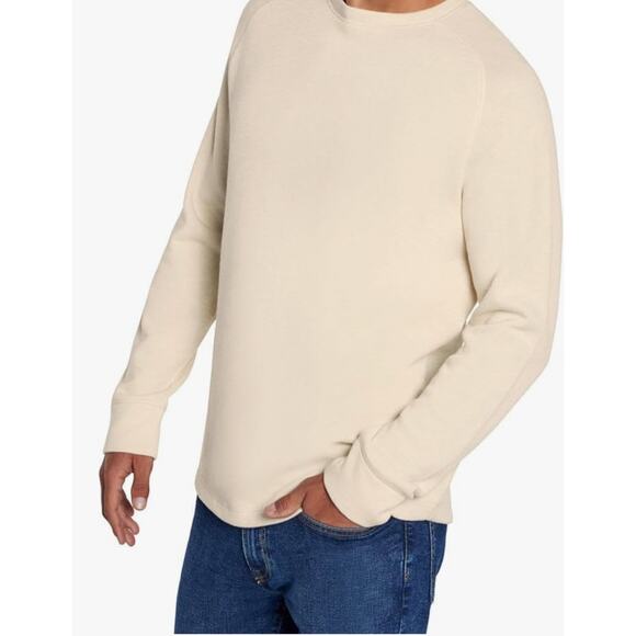 NWT Eddie Bauer Men's Relaxed Fit Knit Crewneck  Cotton Long Sleeve  Irish Cream - Picture 7 of 9